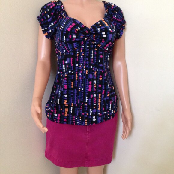 Bright Pink Corduroy Mini Skirt By Canyon River Blues Brand - Picture 3 of 8